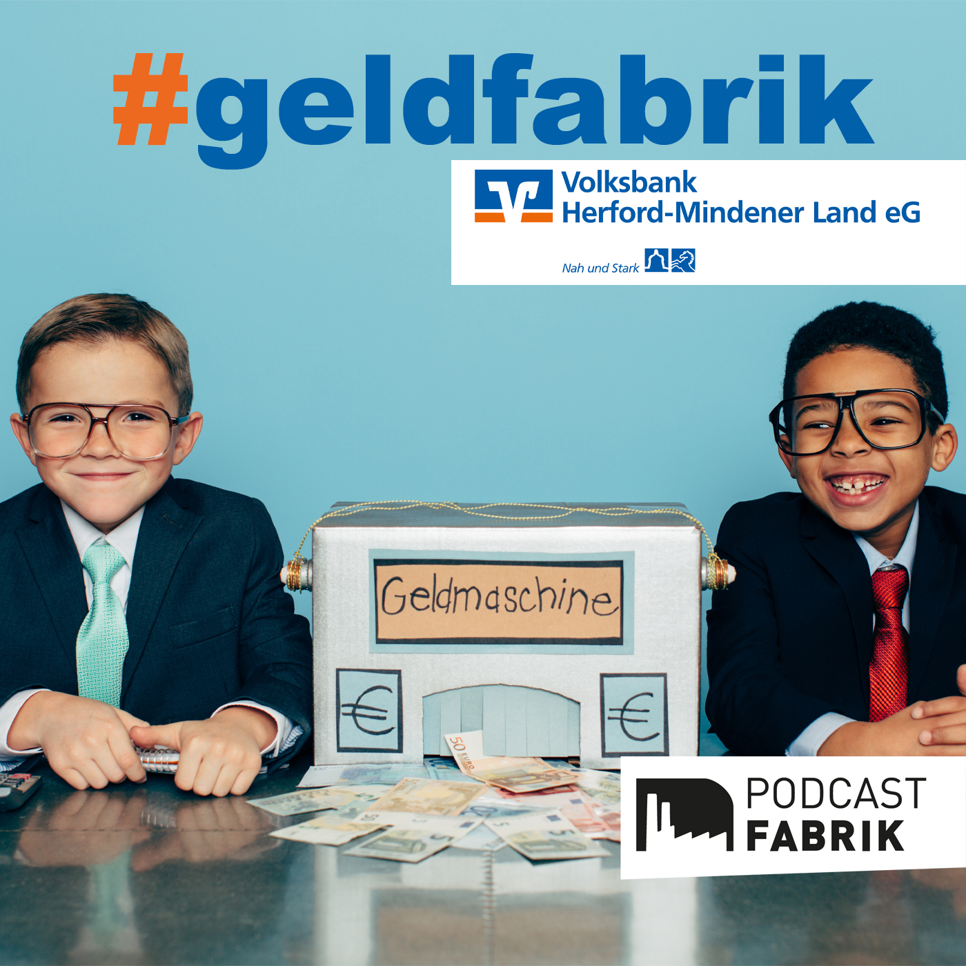 Cover des Geldfabrik Podcast von der Volksbank Herford-Mindener Land eG