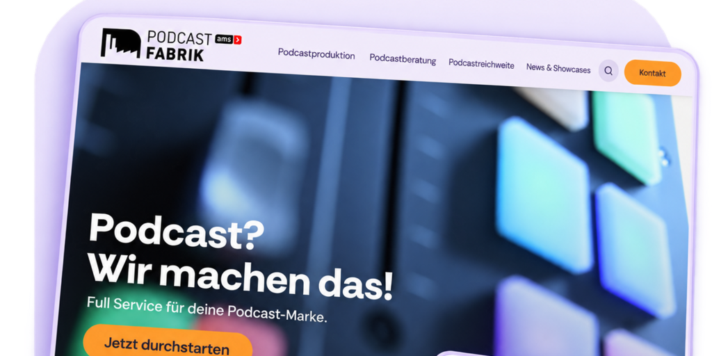 Podcastfabrik neue Website Collage