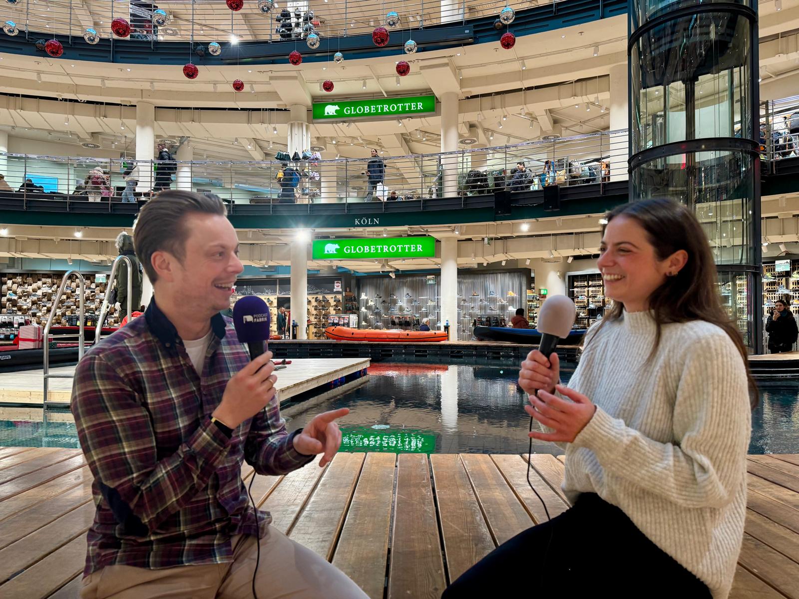 Podcastproduktion im Globetrotter Köln