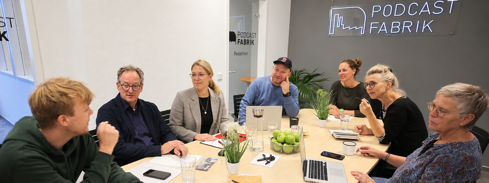 Podcastworkshop im Studio