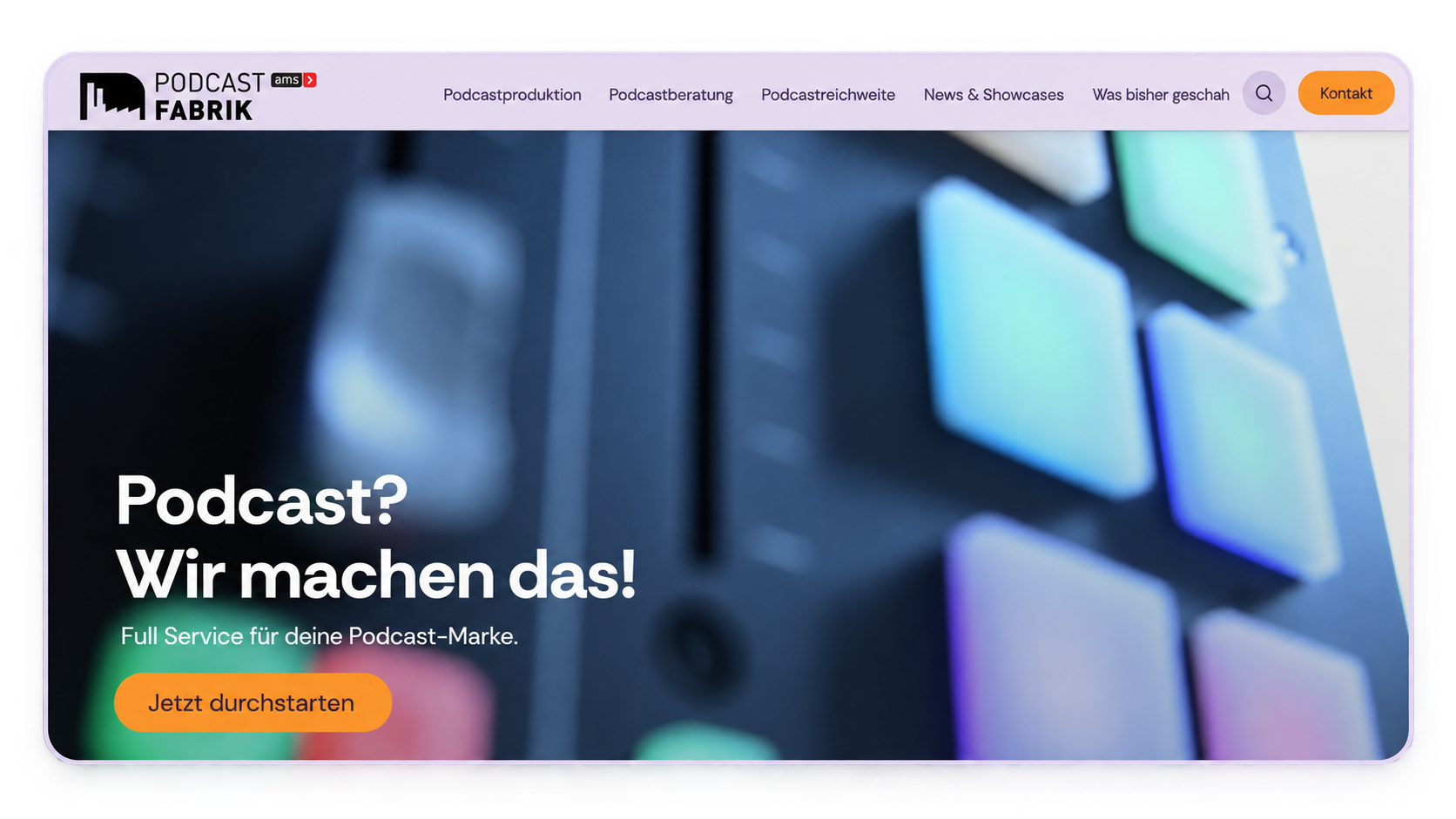 Podcastfabrik Website 1